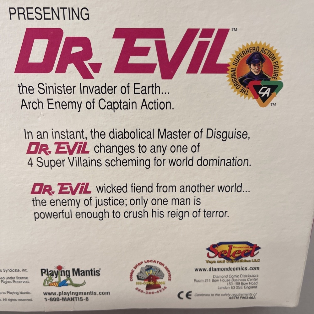 Kabai Singh Uniform & Equipment Captain Action Dr Evil Playing Mantis 1999 New - Picture 12 of 16